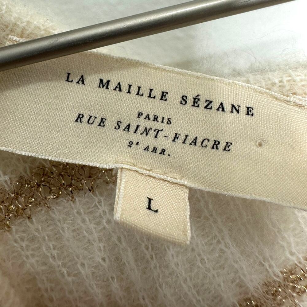 Sezane Gaspard Striped Cardigan Size Large - Picture 7 of 8